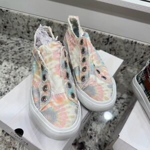Blowfish Pink and Blue multi pastel sneakers